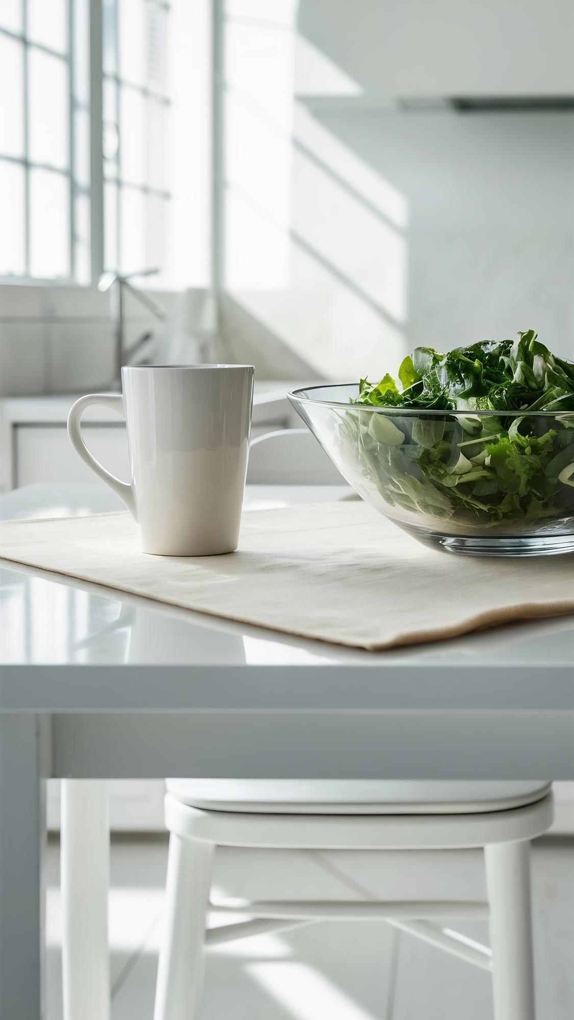 Inviting kitchen workspace with light